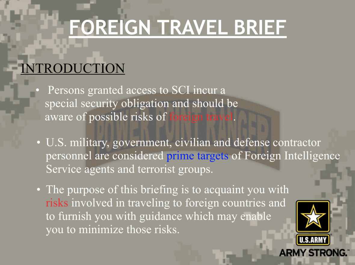 Defensive Foreign Travel Briefings: Why Regular Updates Are Vital For Safe And Secure Travel
