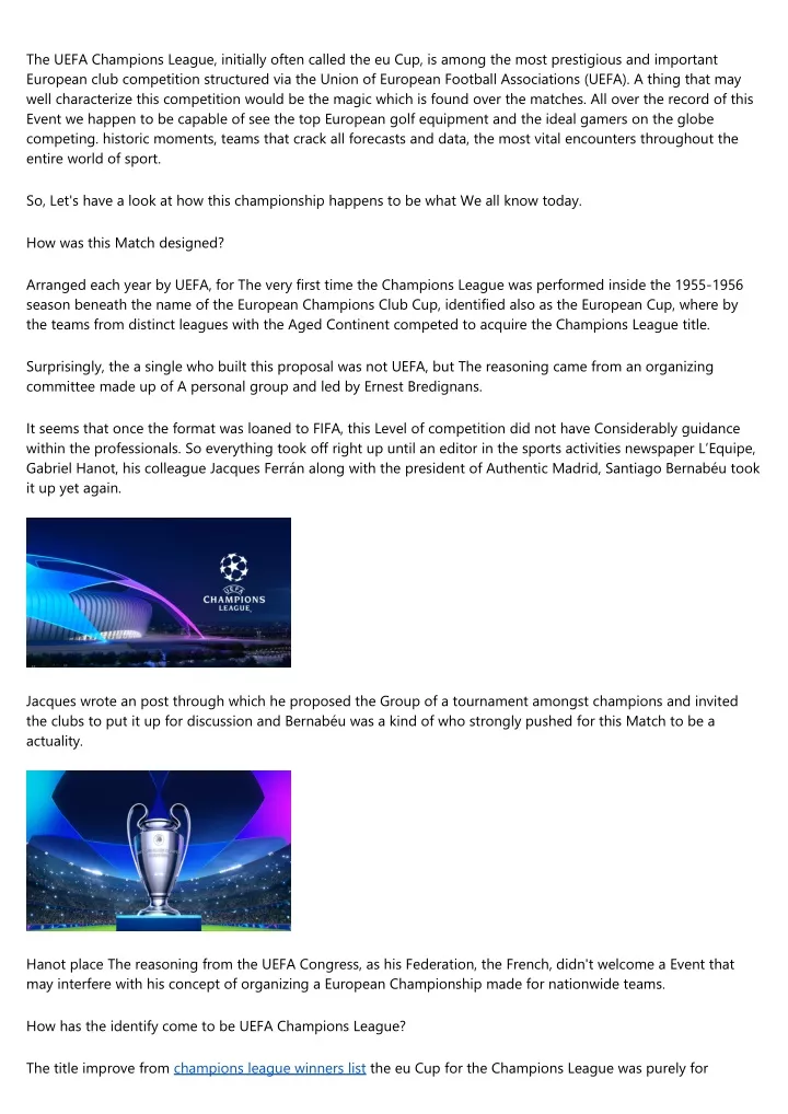 Unraveling The Frequency Of The UEFA Champions League: A Comprehensive Guide